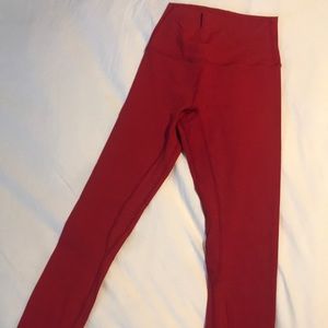 Till you collapse- Red workout leggings